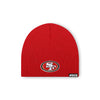 San Francisco 49ers NFL Red Basic Primary Logo Skull Beanie