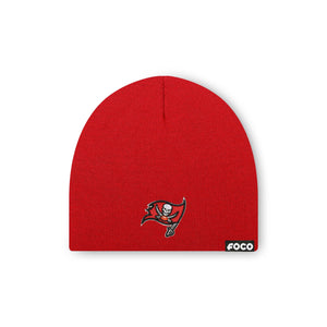 Tampa Bay Buccaneers NFL Red Basic Primary Logo Skull Beanie
