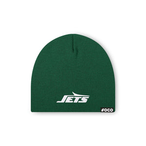 New York Jets NFL Dark Green Basic Primary Logo Skull Beanie (PREORDER - SHIPS EARLY NOVEMBER)