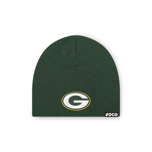 Green Bay Packers NFL Forest Basic Primary Logo Skull Beanie