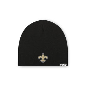 New Orleans Saints NFL Black Basic Primary Logo Skull Beanie (PREORDER - SHIPS EARLY NOVEMBER)