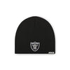 Las Vegas Raiders NFL Black Basic Primary Logo Skull Beanie