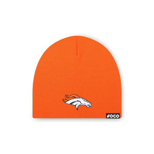 Denver Broncos NFL Orange Basic Primary Logo Skull Beanie (PREORDER - SHIPS MID NOVEMBER)