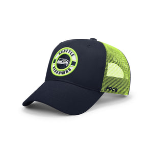 Seattle Seahawks NFL Patch Two Tone Trucker Cap