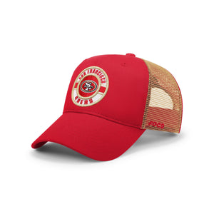 San Francisco 49ers NFL Patch Two Tone Trucker Cap