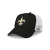 New Orleans Saints NFL Black Primary Logo Trucker RF Cap