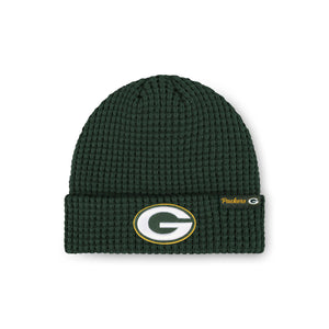 Green Bay Packers NFL Primary Logo Waffle Beanie