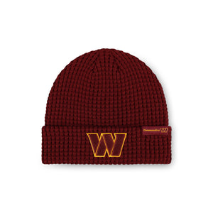 Washington Commanders NFL Primary Logo Waffle Beanie