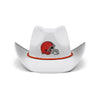 Cleveland Browns NFL White Rhinestone Logo Cowboy Hat