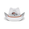Denver Broncos NFL White Rhinestone Logo Cowboy Hat