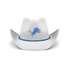 Detroit Lions NFL White Rhinestone Logo Cowboy Hat