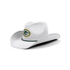 Green Bay Packers NFL White Rhinestone Logo Cowboy Hat (PREORDER - SHIPS LATE SEPTEMBER)