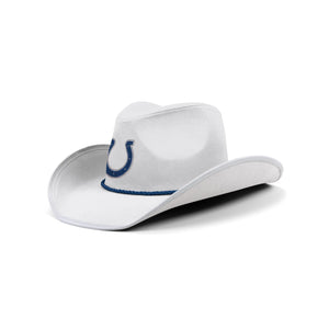 Indianapolis Colts NFL White Rhinestone Logo Cowboy Hat
