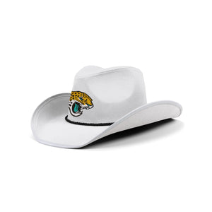 Jacksonville Jaguars NFL White Rhinestone Logo Cowboy Hat