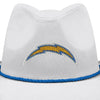 Los Angeles Chargers NFL White Rhinestone Logo Cowboy Hat (PREORDER - SHIPS LATE SEPTEMBER)