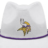 Minnesota Vikings NFL White Rhinestone Logo Cowboy Hat (PREORDER - SHIPS LATE SEPTEMBER)