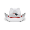 New England Patriots NFL White Rhinestone Logo Cowboy Hat