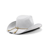 New Orleans Saints NFL White Rhinestone Logo Cowboy Hat