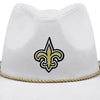 New Orleans Saints NFL White Rhinestone Logo Cowboy Hat