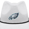 Philadelphia Eagles NFL White Rhinestone Logo Cowboy Hat (PREORDER - SHIPS LATE SEPTEMBER)
