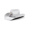 Pittsburgh Steelers NFL White Rhinestone Logo Cowboy Hat