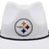 Pittsburgh Steelers NFL White Rhinestone Logo Cowboy Hat (PREORDER - SHIPS LATE SEPTEMBER)