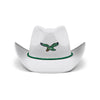 Philadelphia Eagles NFL Retro White Rhinestone Logo Cowboy Hat (PREORDER - SHIPS LATE SEPTEMBER)