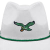 Philadelphia Eagles NFL Retro White Rhinestone Logo Cowboy Hat (PREORDER - SHIPS LATE SEPTEMBER)