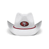 San Francisco 49ers NFL White Rhinestone Logo Cowboy Hat