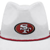 San Francisco 49ers NFL White Rhinestone Logo Cowboy Hat