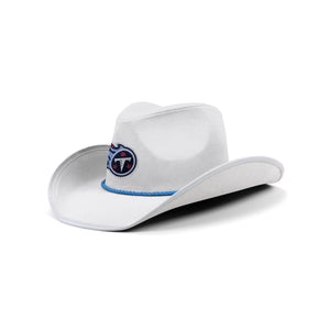 Tennessee Titans NFL White Rhinestone Logo Cowboy Hat