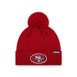 San Francisco 49Ers Rhinestone Primary Logo Criss Cross Beanie