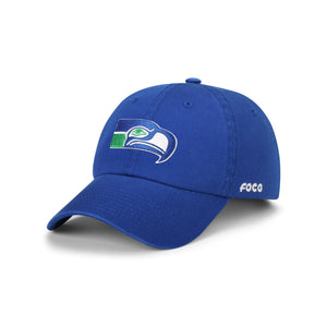 Seattle Seahawks NFL Royal Retro Logo Casual Cap