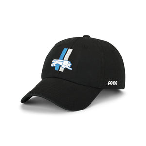 Detroit Lions NFL Black Retro Logo Casual Cap