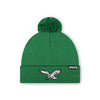 Philadelphia Eagles NFL Kelly Green Basic Retro Logo Pom Beanie