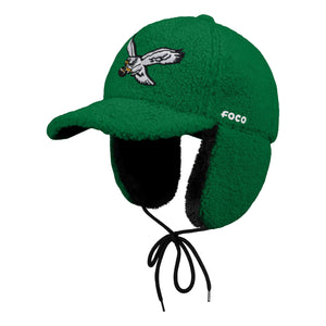 Philadelphia Eagles NFL Kelly Green Sherpa Trapper Cap