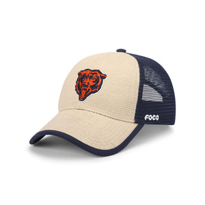 Chicago Bears NFL Straw Casual Trucker Cap