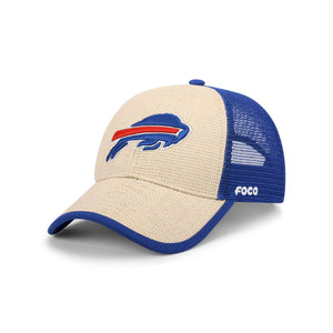 Buffalo Bills NFL Straw Casual Trucker Cap