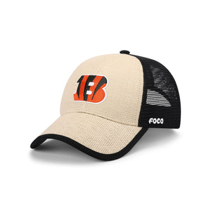 Cincinnati Bengals NFL Straw Casual Trucker Cap