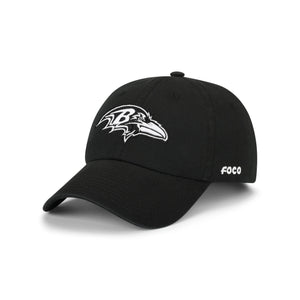 Baltimore Ravens NFL Black & White Casual Cap