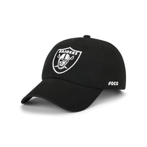 Las Vegas Raiders NFL Black & White Casual Cap