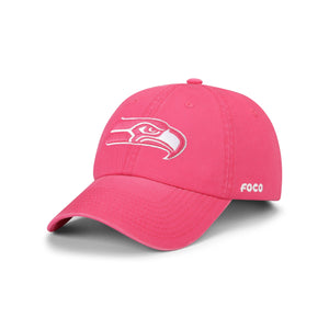Seattle Seahawks NFL Magenta & White Casual Cap