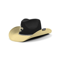 ⚜️ NEW ORLEAN SAINTS COWBOY HAT ⚜️ New Orleans Saints Two Tone Cowboy Hat FOCO main image 4