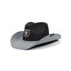 Las Vegas Raiders NFL Two Tone Cowboy Hat (PREORDER - SHIPS LATE AUGUST)