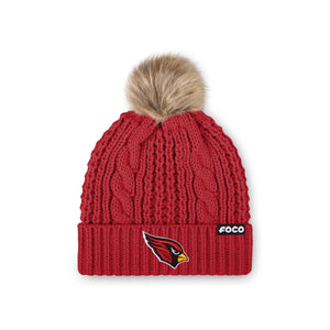 Arizona Cardinals NFL Womens Faux Fur Pom Beanie