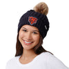 Chicago Bears NFL Womens Faux Fur Pom Beanie