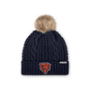 Chicago Bears NFL Womens Faux Fur Pom Beanie