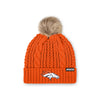 Denver Broncos NFL Womens Faux Fur Pom Beanie