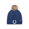 Indianapolis Colts NFL Womens Faux Fur Pom Beanie