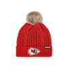 Kansas City Chiefs NFL Womens Faux Fur Pom Beanie